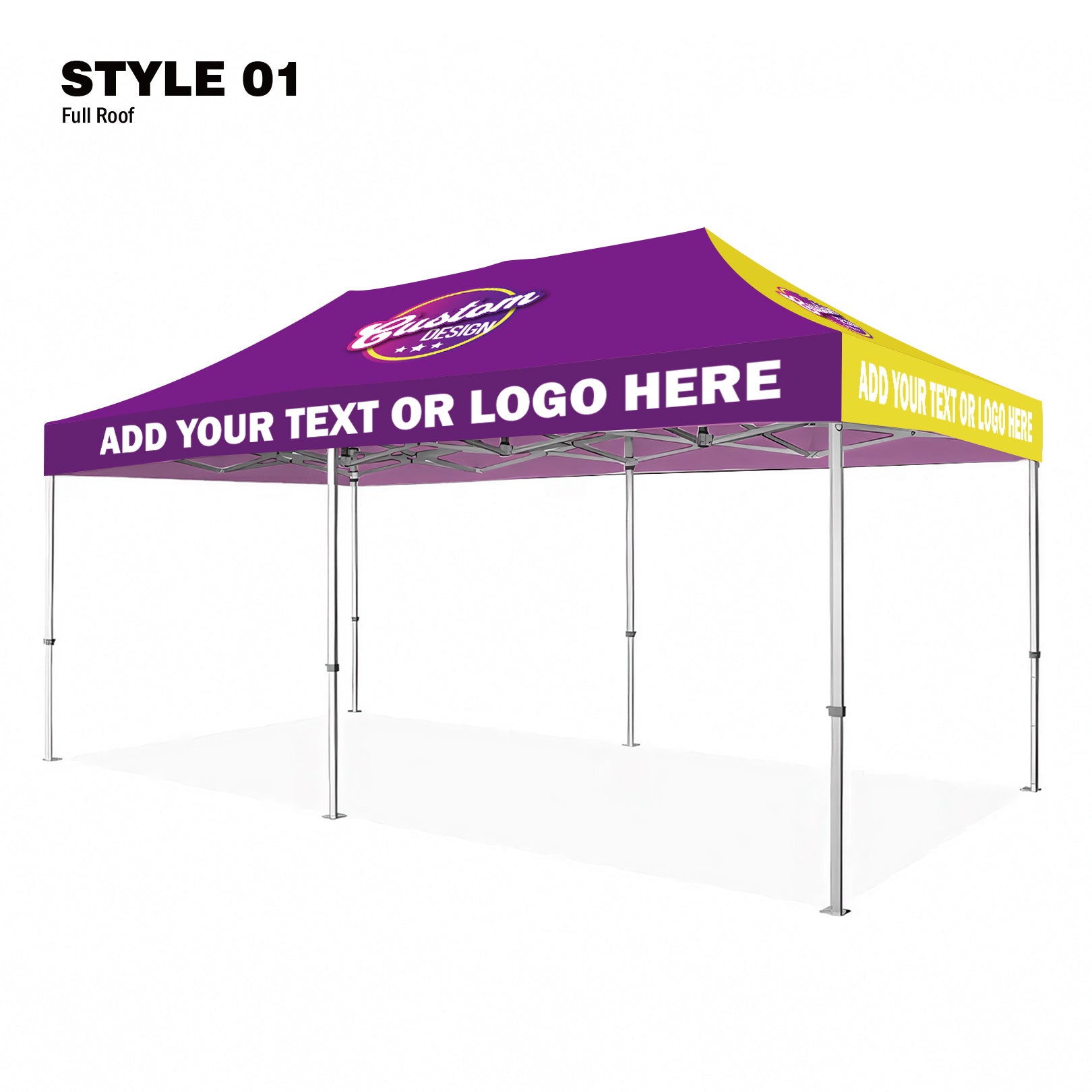 American Phoenix 10 x 20 Custom Canopy with Your Logo Graphics