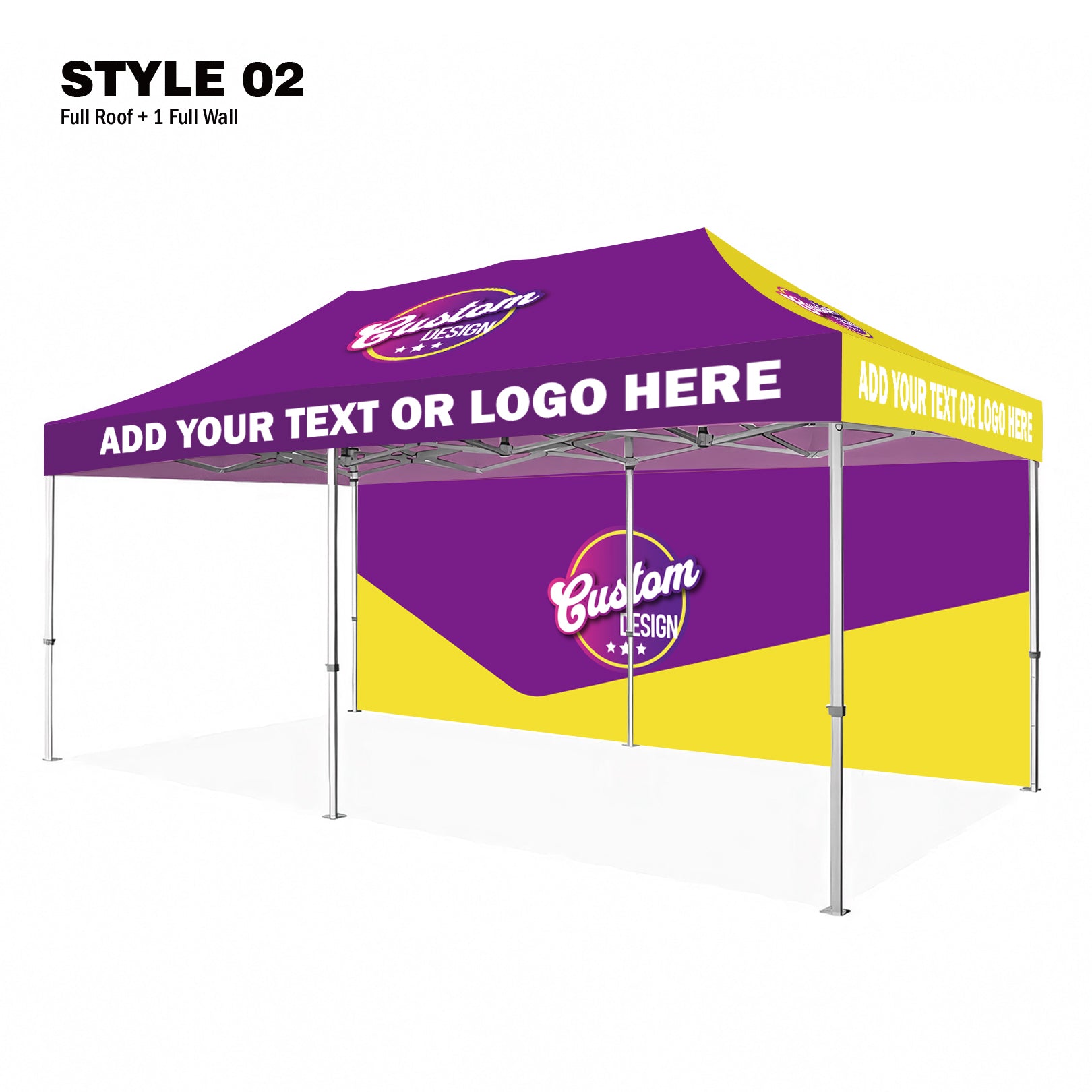 American Phoenix 10 x 20 Custom Canopy with Your Logo Graphics
