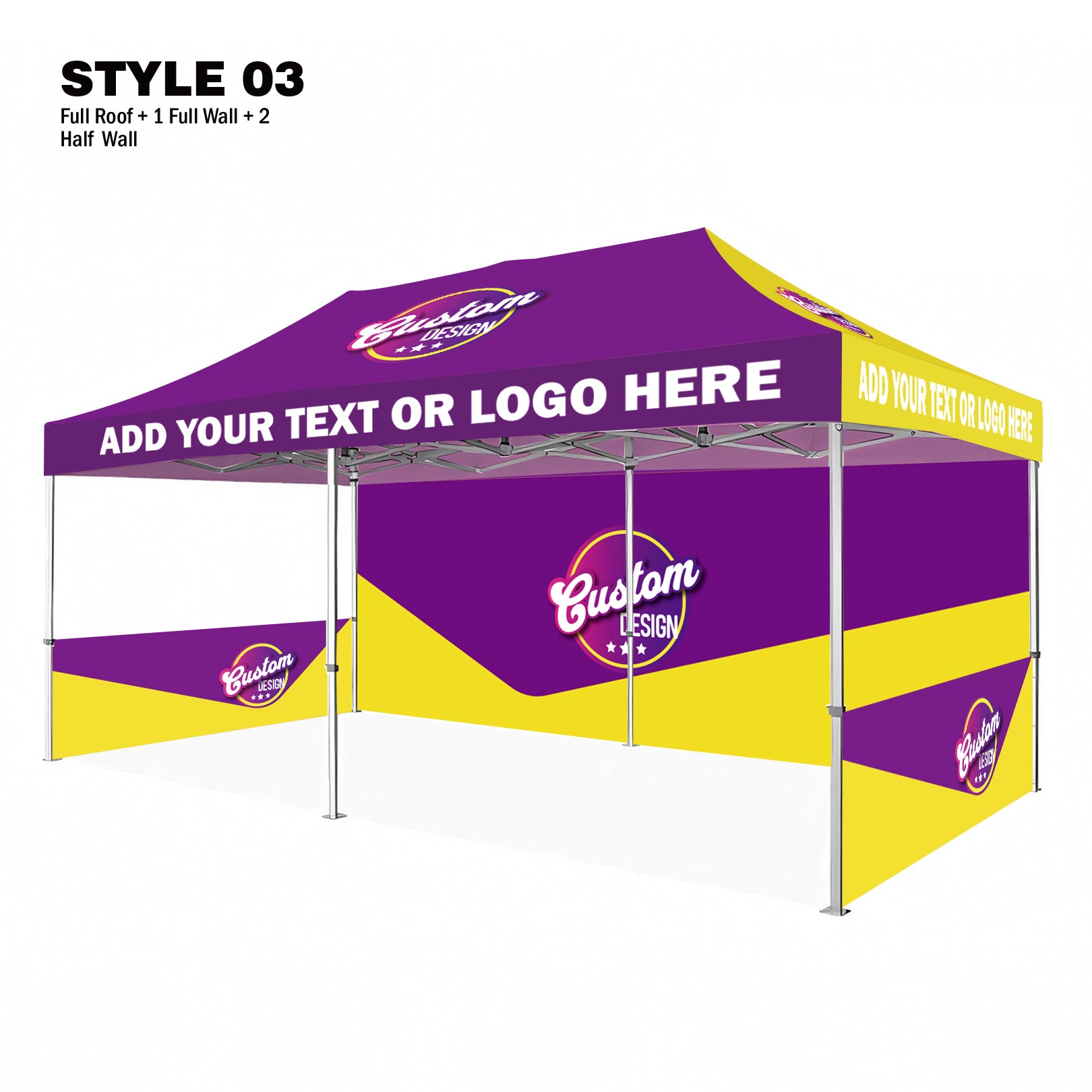 American Phoenix 10 x 20 Custom Canopy with Your Logo Graphics