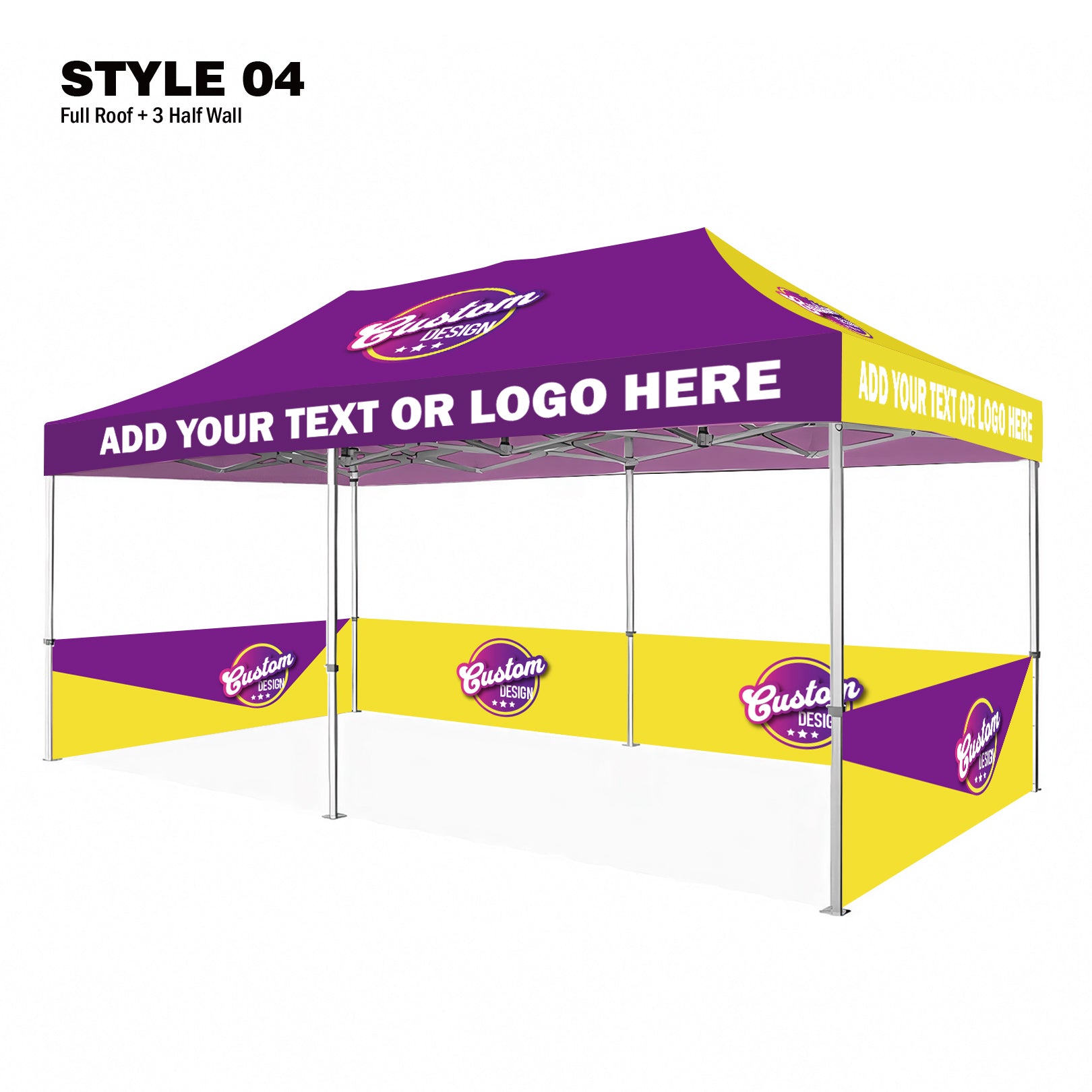 American Phoenix 10 x 20 Custom Canopy with Your Logo Graphics