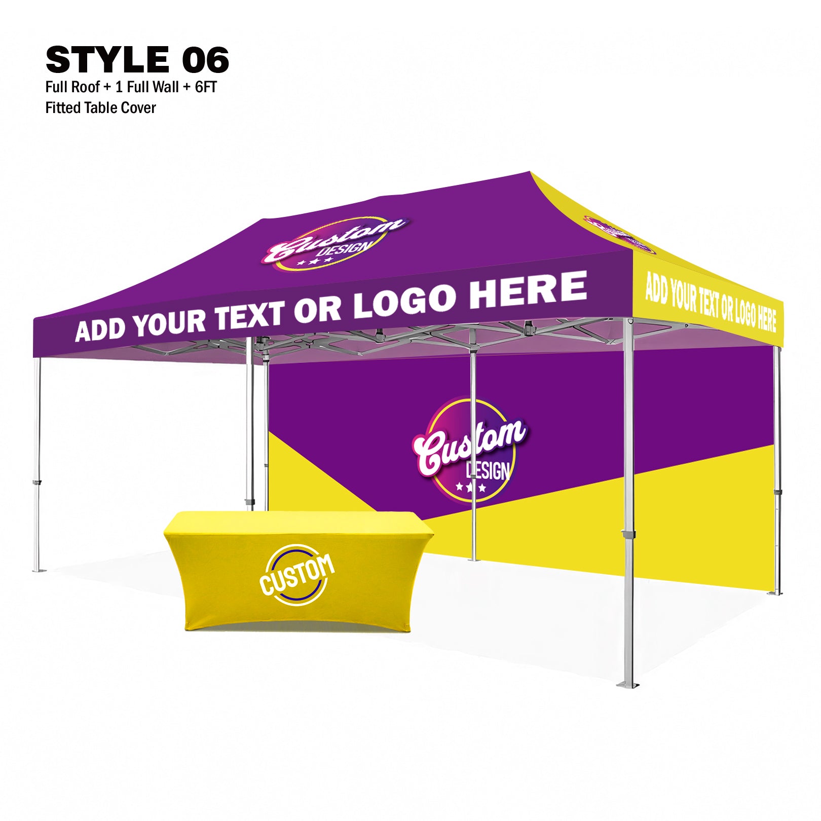American Phoenix 10 x 20 Custom Canopy with Your Logo Graphics