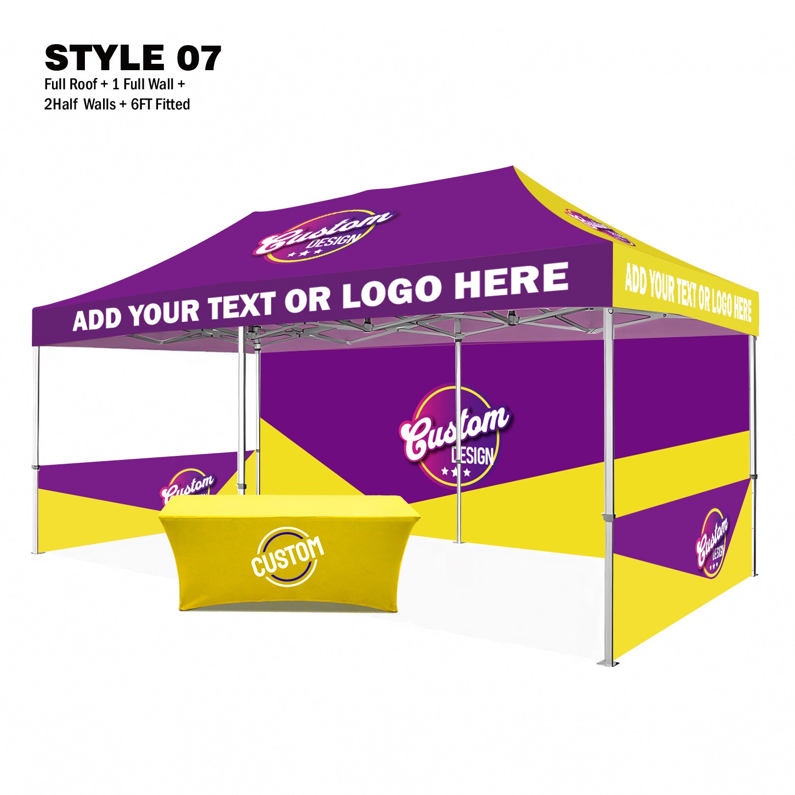 American Phoenix 10 x 20 Custom Canopy with Your Logo Graphics