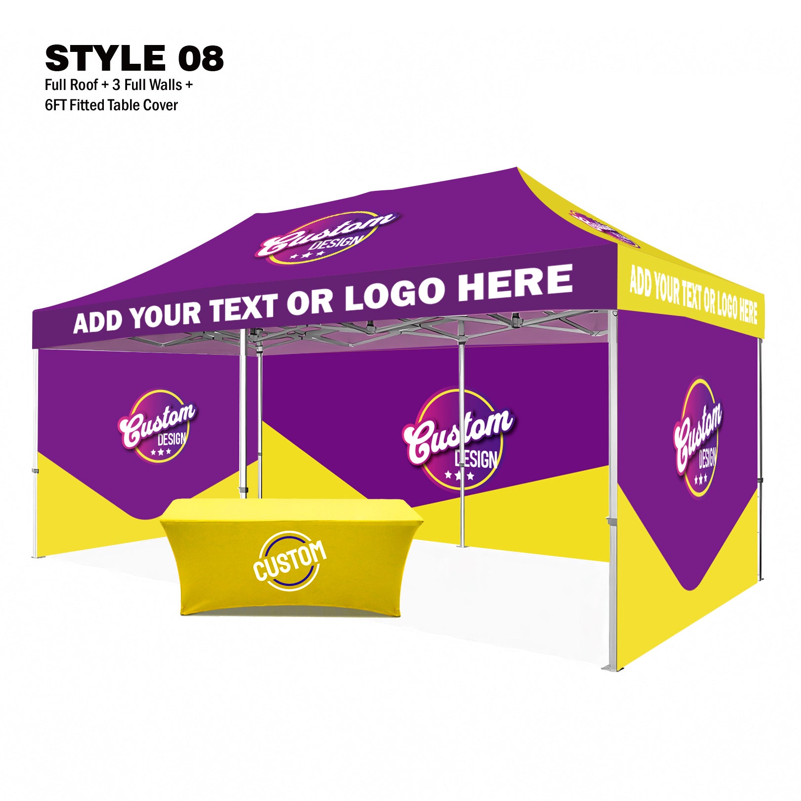 American Phoenix 10 x 20 Custom Canopy with Your Logo Graphics