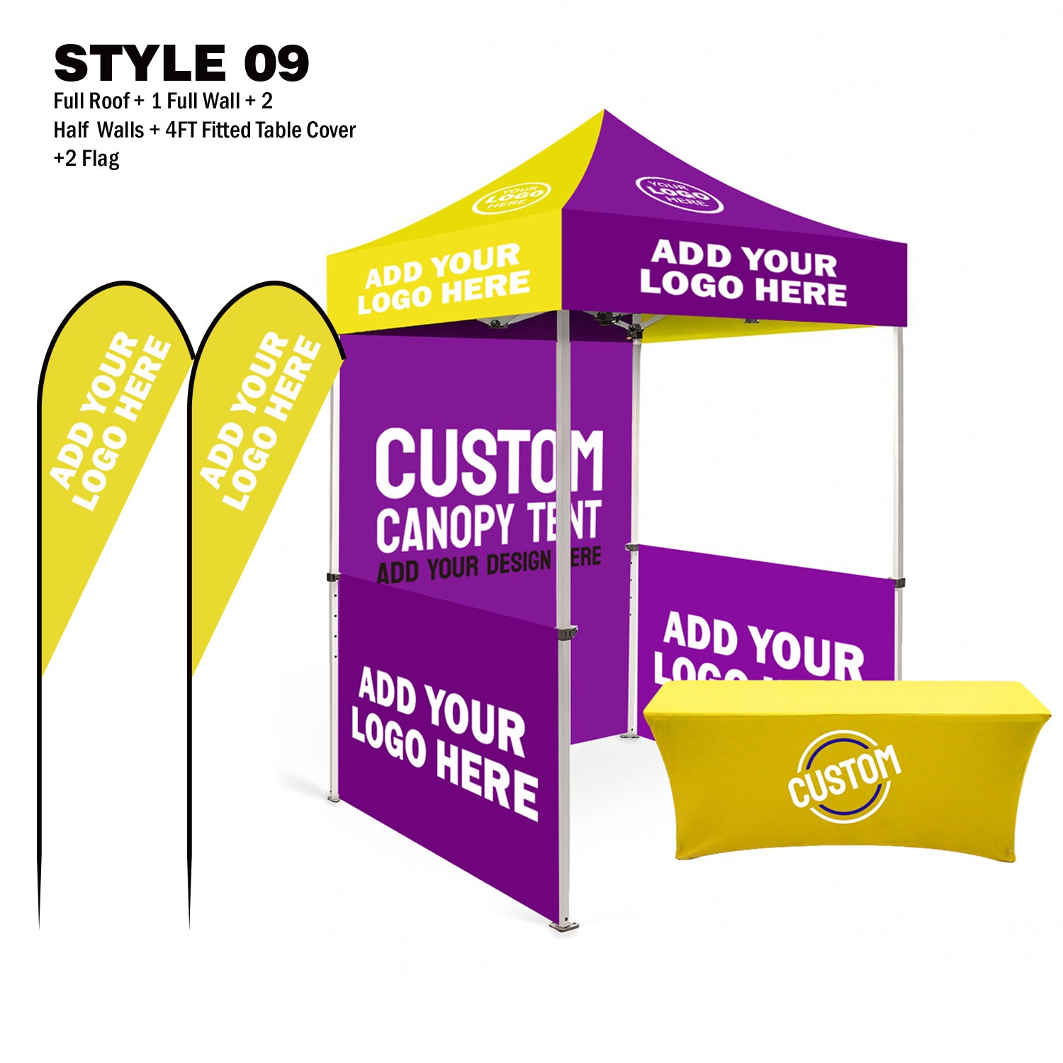 American Phoenix 5 x 5 Custom Canopy with Your Logo Graphics