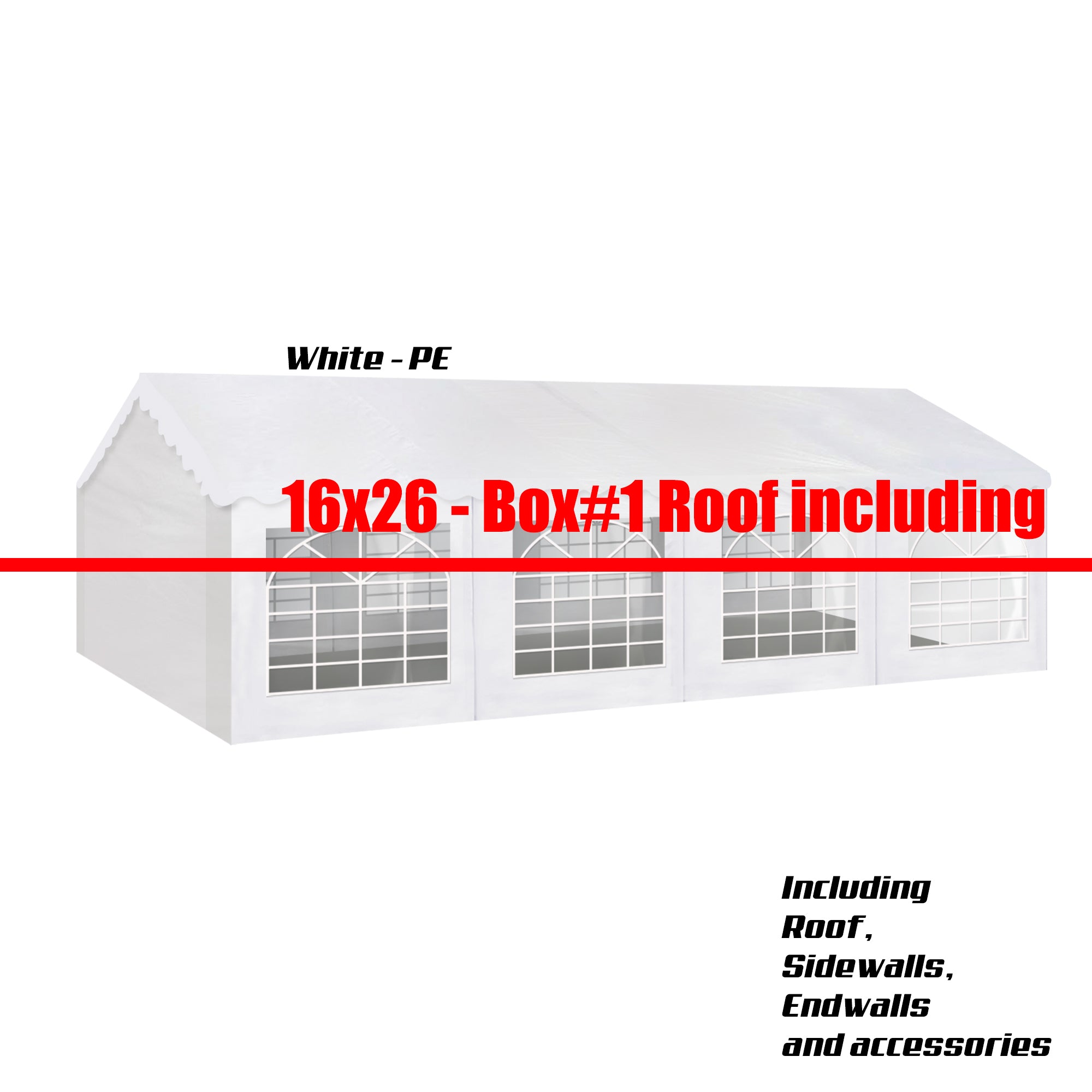 Party Tent Accessories - Roof Package