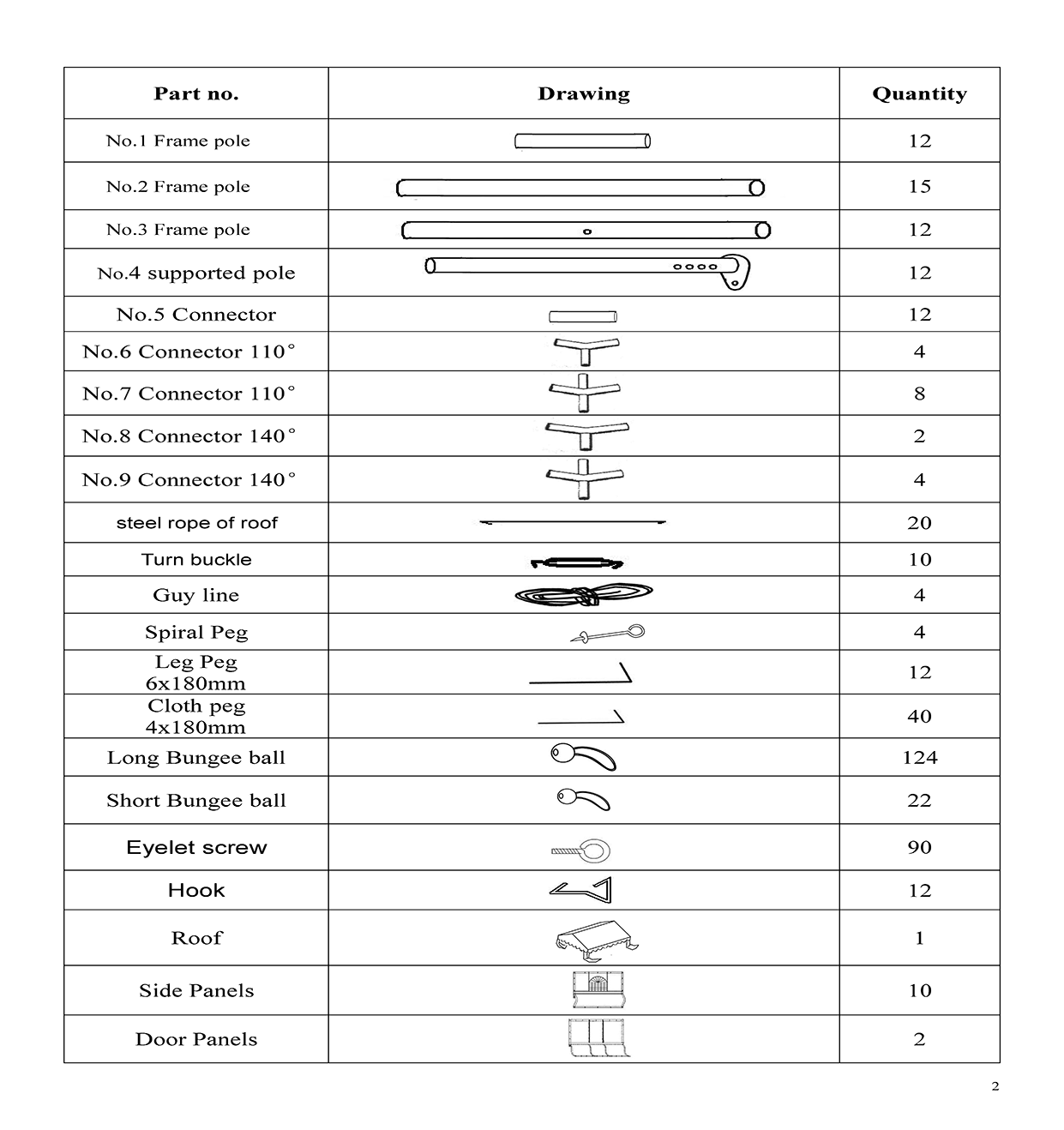 American Phoenix 16x32 Party Tent Accessories Required (Ponce Gamez)