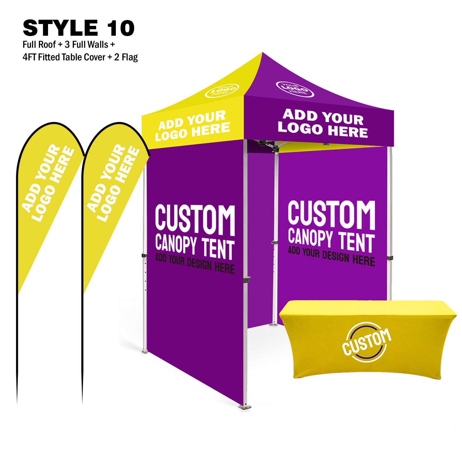 American Phoenix 5 x 5 Custom Canopy with Your Logo Graphics