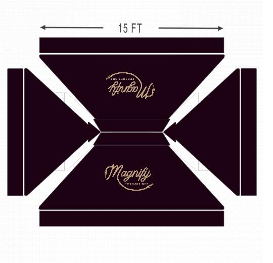 American Phoenix 10 x 15 Custom Canopy with Your Logo Graphics - American Phoenix