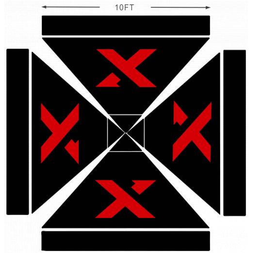 American Phoenix 10 x 10 Custom Canopy with Your Logo Graphics - American Phoenix