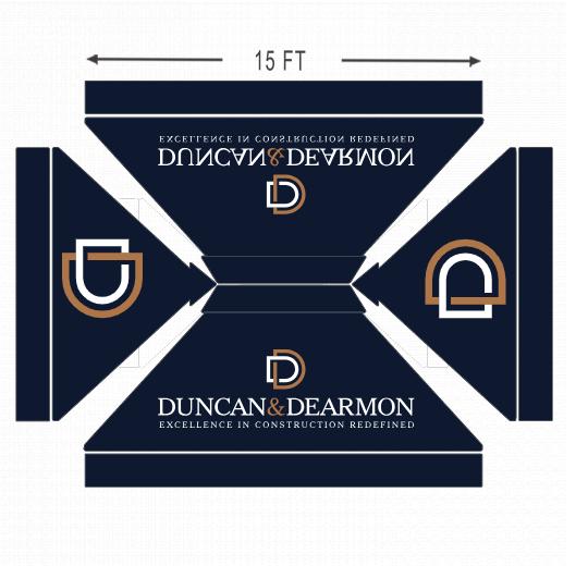 American Phoenix 10 x 15 Custom Canopy with Your Logo Graphics - American Phoenix