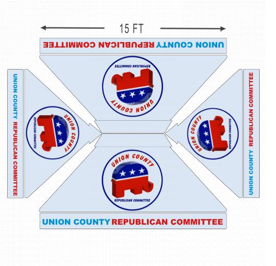 American Phoenix 10 x 15 Custom Canopy with Your Logo Graphics - American Phoenix