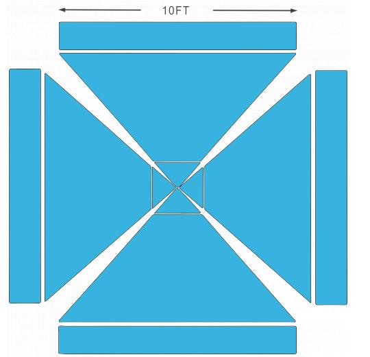 American Phoenix 10 x 10 Custom Canopy with Your Logo Graphics - American Phoenix