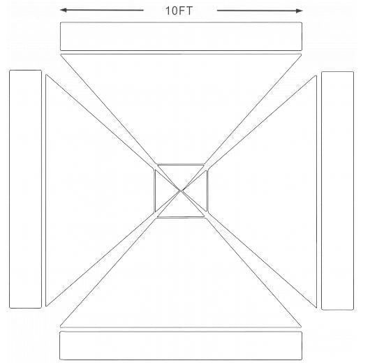 American Phoenix 10 x 10 Custom Canopy with Your Logo Graphics - American Phoenix