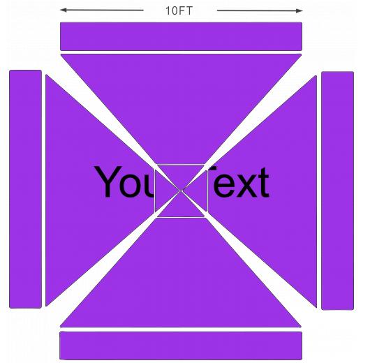 American Phoenix 10 x 10 Custom Canopy with Your Logo Graphics - American Phoenix