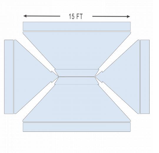 American Phoenix 10 x 15 Custom Canopy with Your Logo Graphics - American Phoenix
