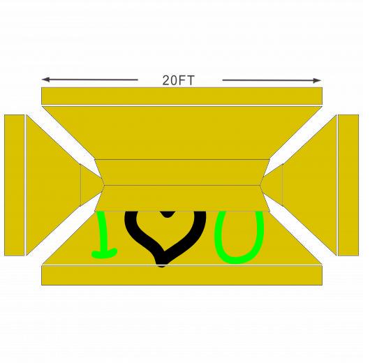 American Phoenix 10 x 20 Custom Canopy with Your Logo Graphics - American Phoenix