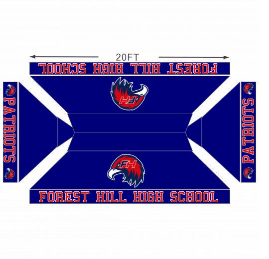 American Phoenix 10 x 20 Custom Canopy with Your Logo Graphics - American Phoenix