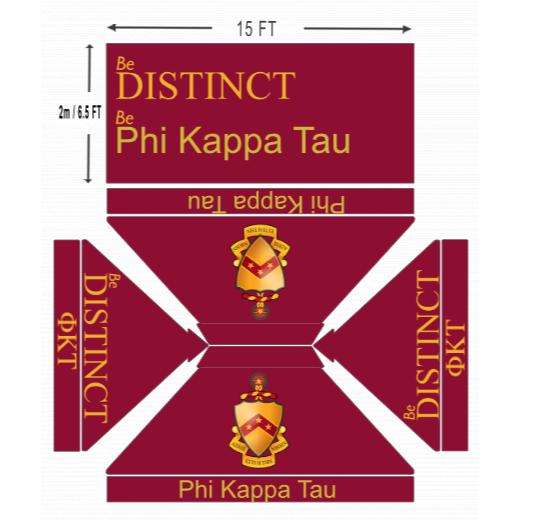 American Phoenix 10 x 15 Custom Canopy with Backdrop