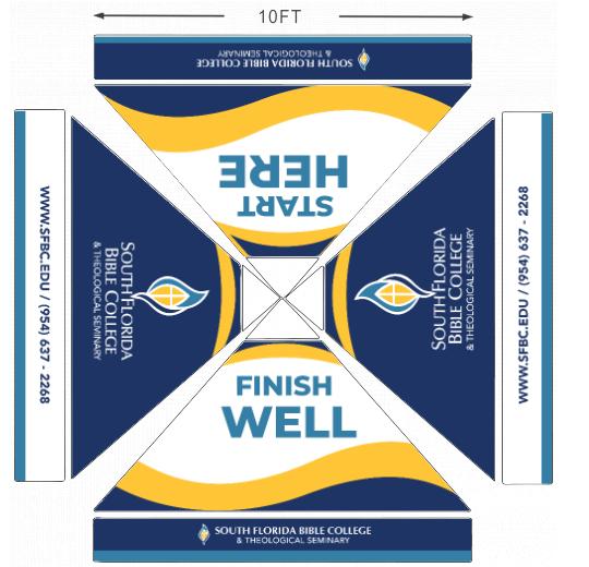 American Phoenix 10 x 10 Custom Canopy with Your Logo Graphics