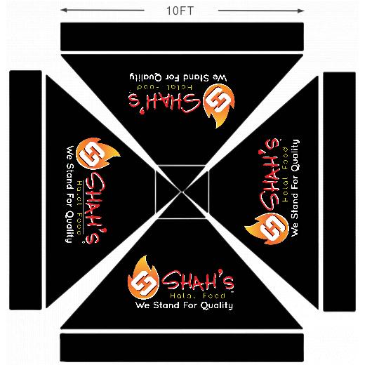 American Phoenix 10 x 10 Custom Canopy with Your Logo Graphics