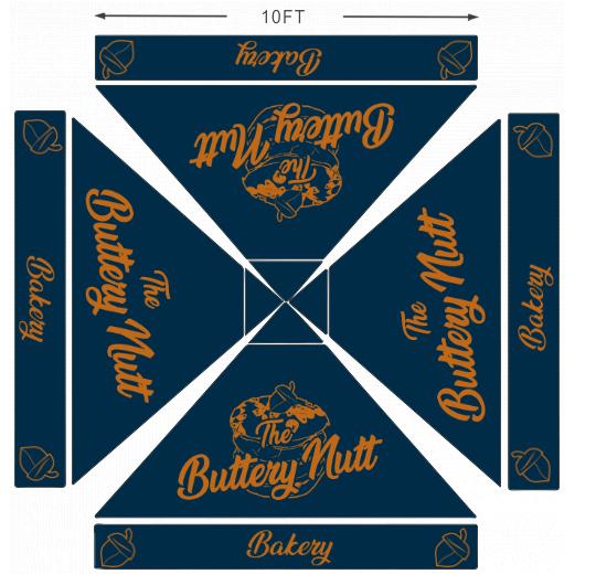 American Phoenix 10 x 10 Custom Canopy with Your Logo Graphics