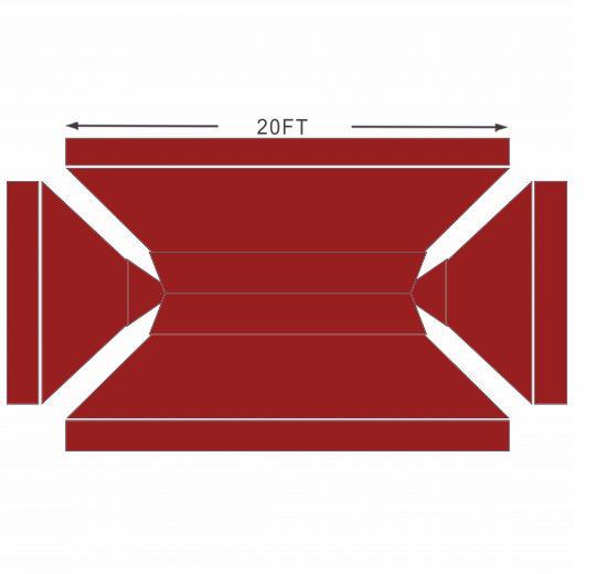 American Phoenix 10 x 20 Custom Canopy with Your Logo Graphics