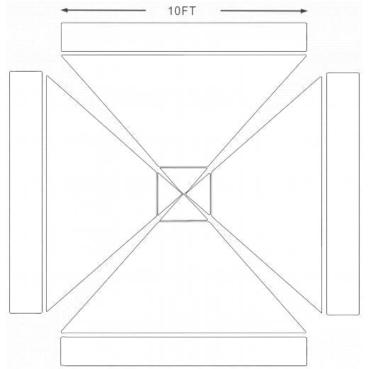 American Phoenix 10 x 10 Custom Canopy with Your Logo Graphics