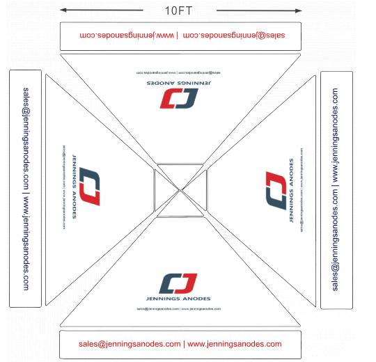 American Phoenix 10 x 10 Custom Canopy with Your Logo Graphics