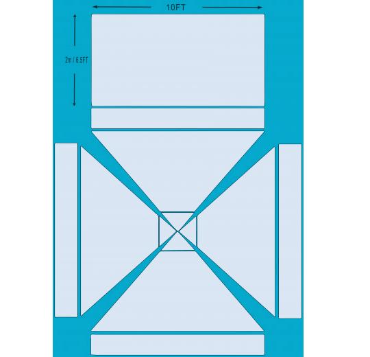 American Phoenix 10 x 10 Custom Canopy with Backdrop