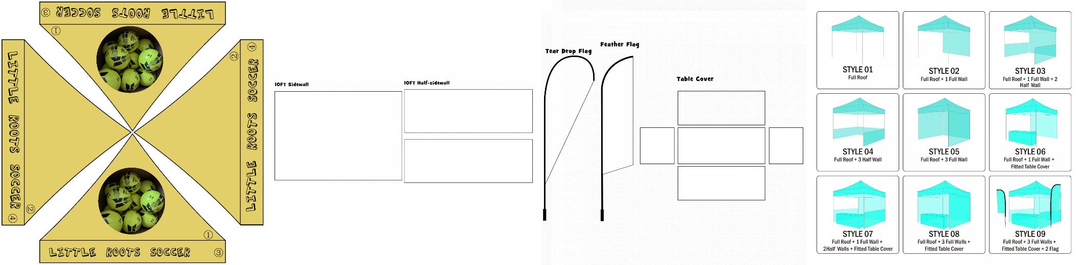 American Phoenix 10 x 10 Custom Canopy with Your Logo Graphics