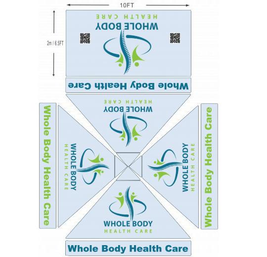 American Phoenix 10 x 10 Custom Canopy with Backdrop