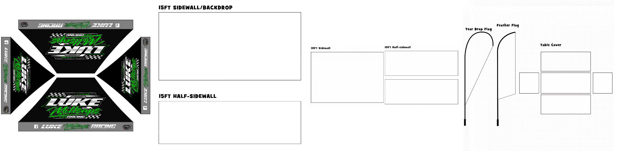 American Phoenix 10 x 15 Custom Canopy with Your Logo Graphics