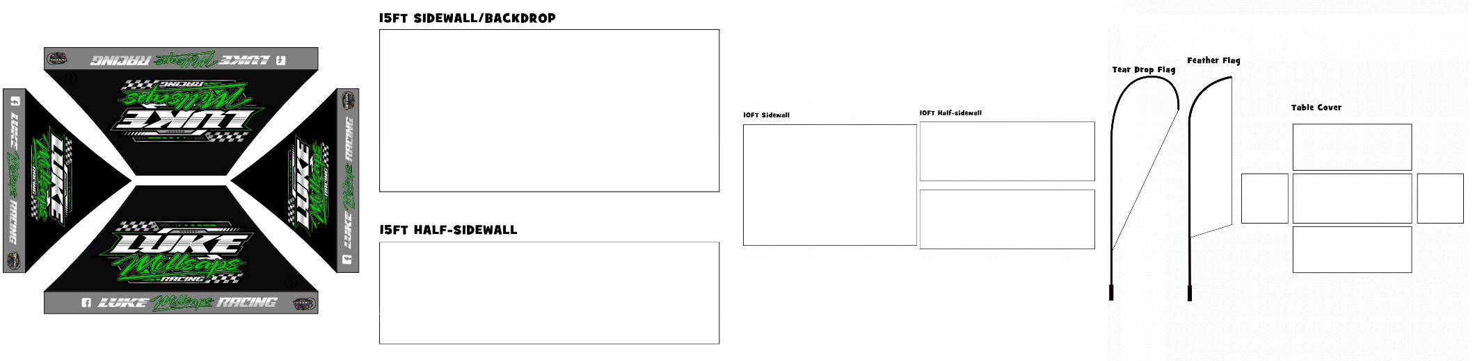 American Phoenix 10 x 15 Custom Canopy with Your Logo Graphics