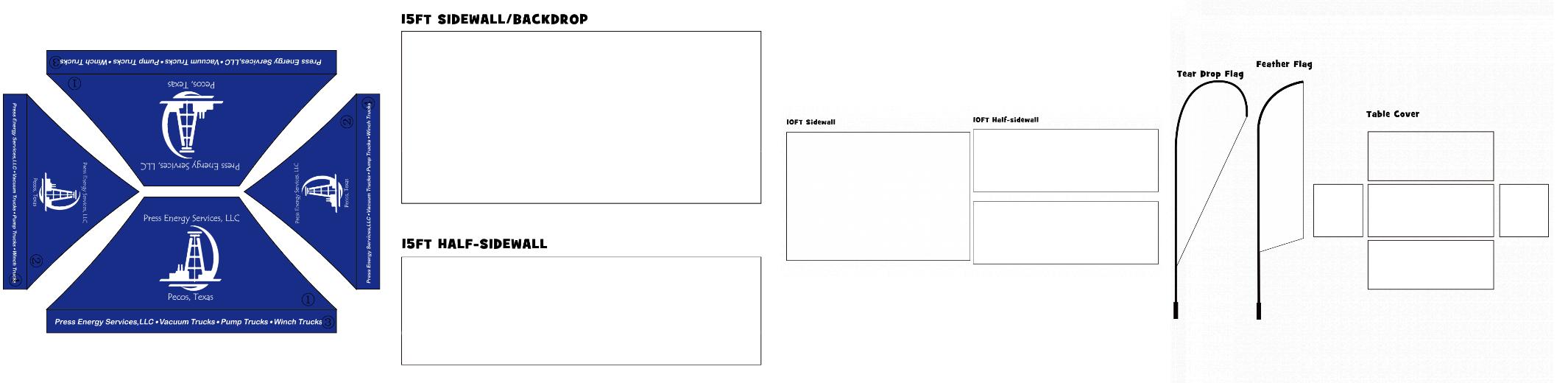 American Phoenix 10 x 15 Custom Canopy with Your Logo Graphics