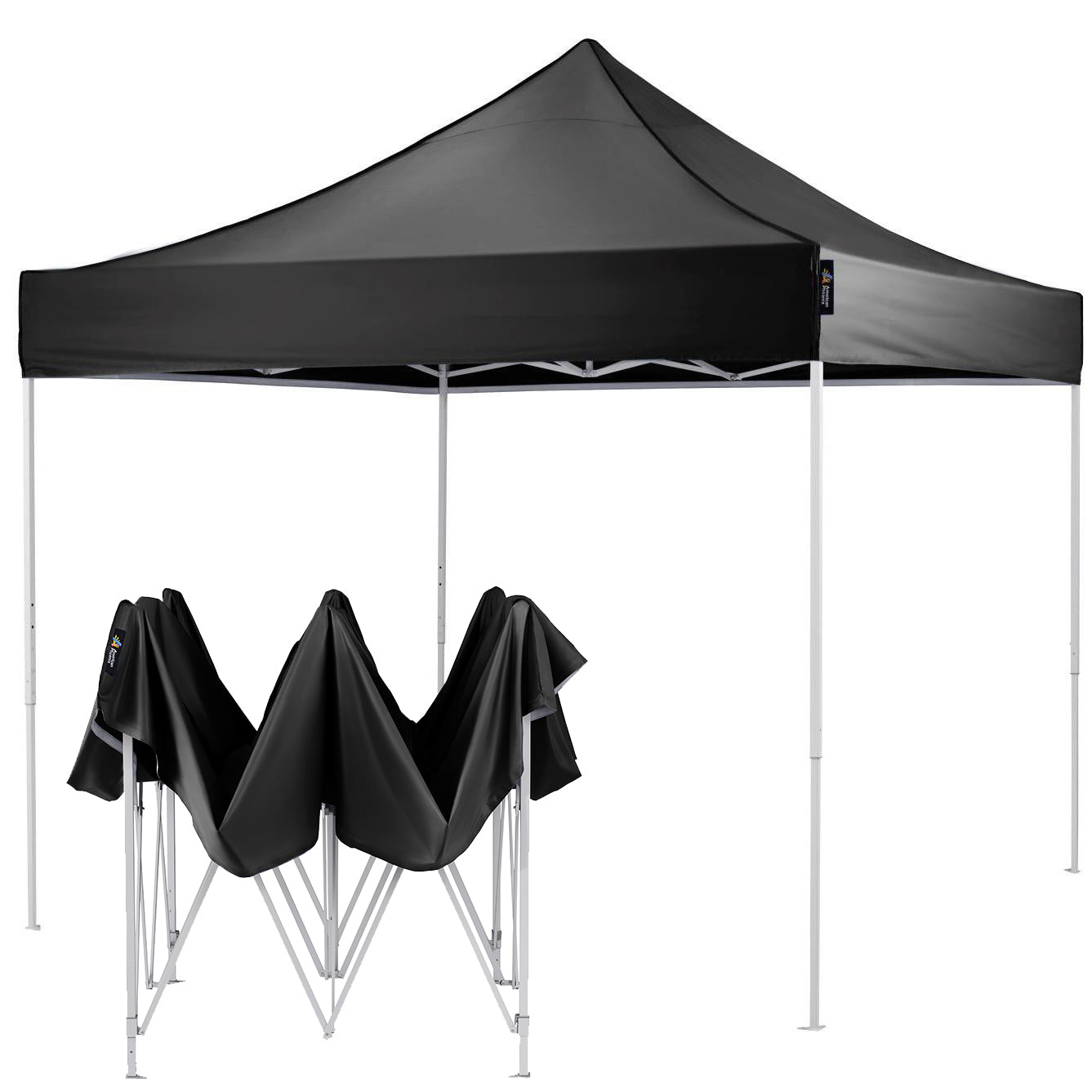 American Phoenix 10x10 Canopy Tent Pop Up Portable Instant Adjustable Outdoor Market Shelter (White Frame) - American Phoenix