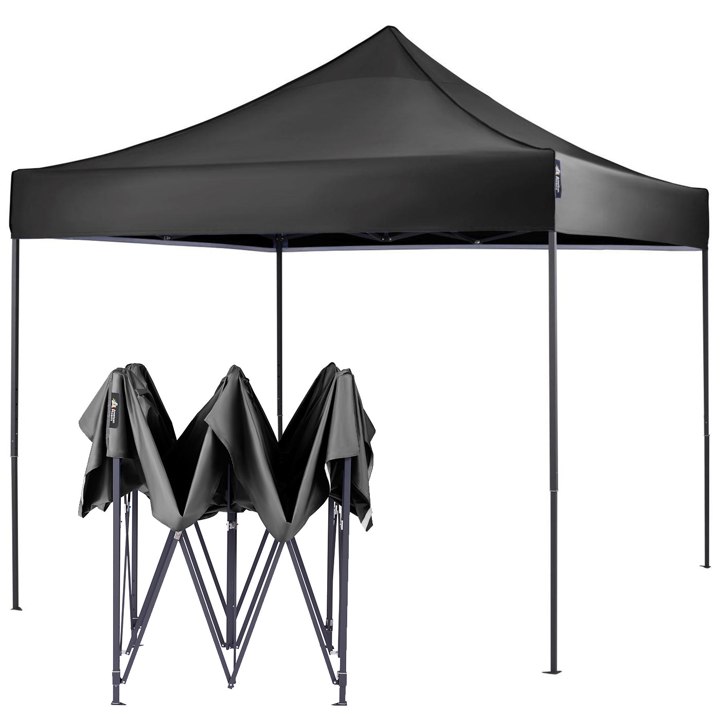 American Phoenix 10x10 Canopy Tent Pop Up Portable Instant Adjustable Outdoor Marke Shelter (Black Frame) - American Phoenix