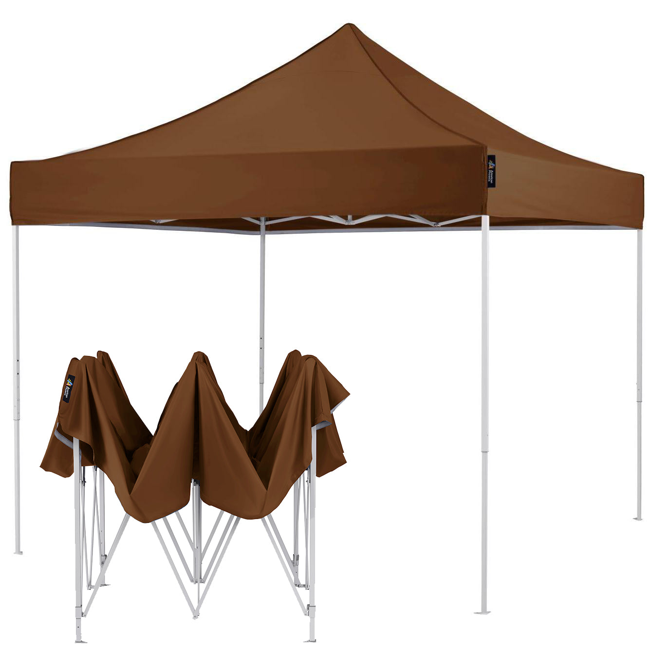 American Phoenix 10x10 Canopy Tent Pop Up Portable Instant Adjustable Outdoor Market Shelter (White Frame) - American Phoenix