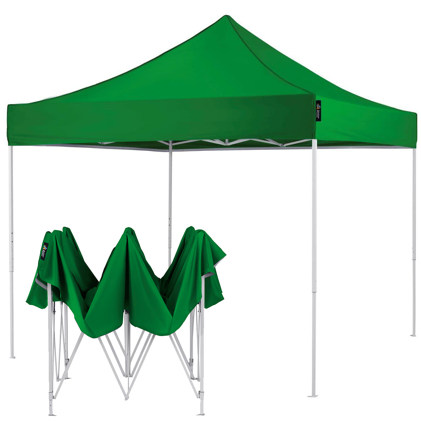 American Phoenix 10x10 Canopy Tent Pop Up Portable Instant Adjustable Outdoor Market Shelter (White Frame) - American Phoenix