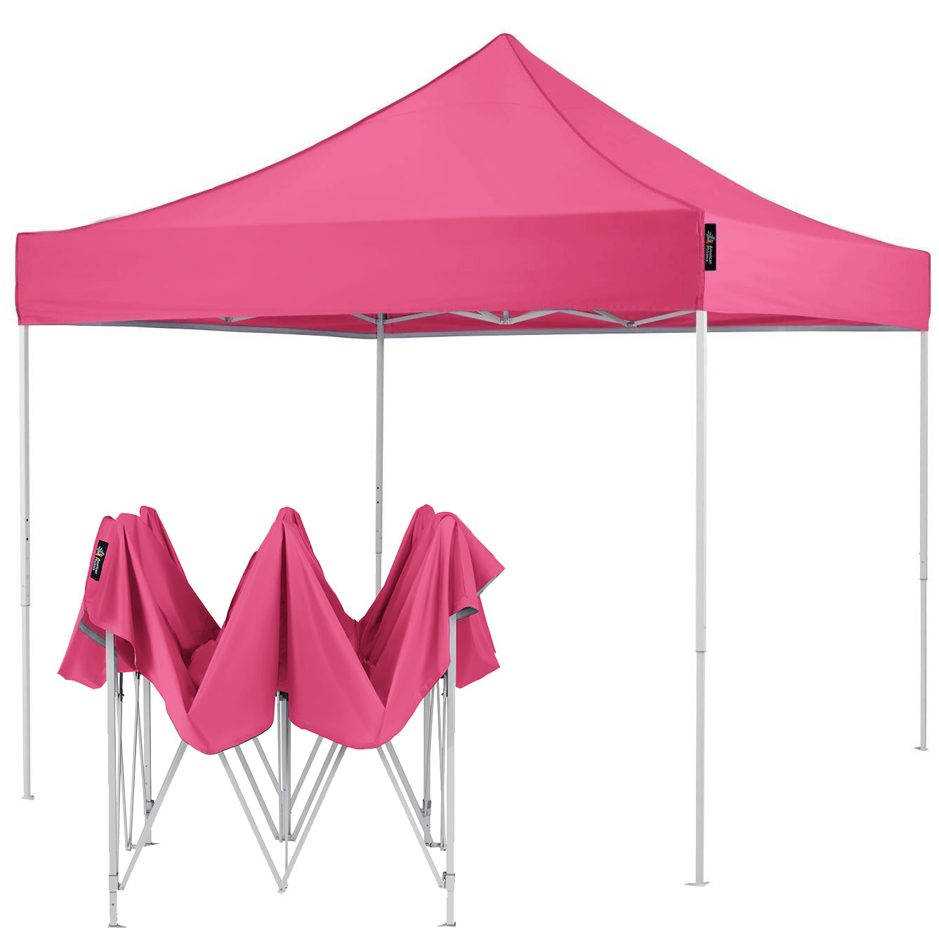 American Phoenix 10x10 Canopy Tent Pop Up Portable Instant Adjustable Outdoor Market Shelter (White Frame) - American Phoenix