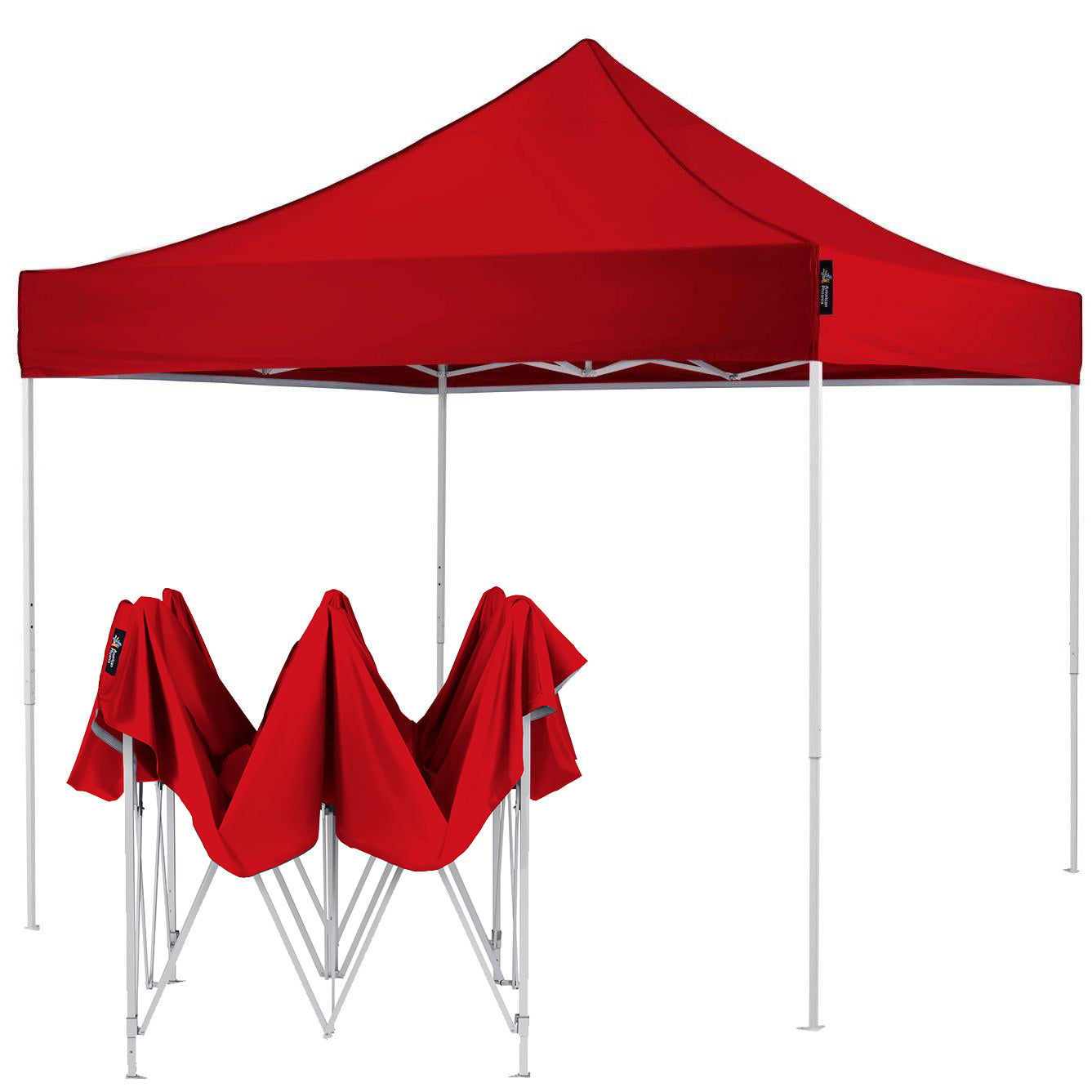 American Phoenix 10x10 Canopy Tent Pop Up Portable Instant Adjustable Outdoor Market Shelter (White Frame) - American Phoenix