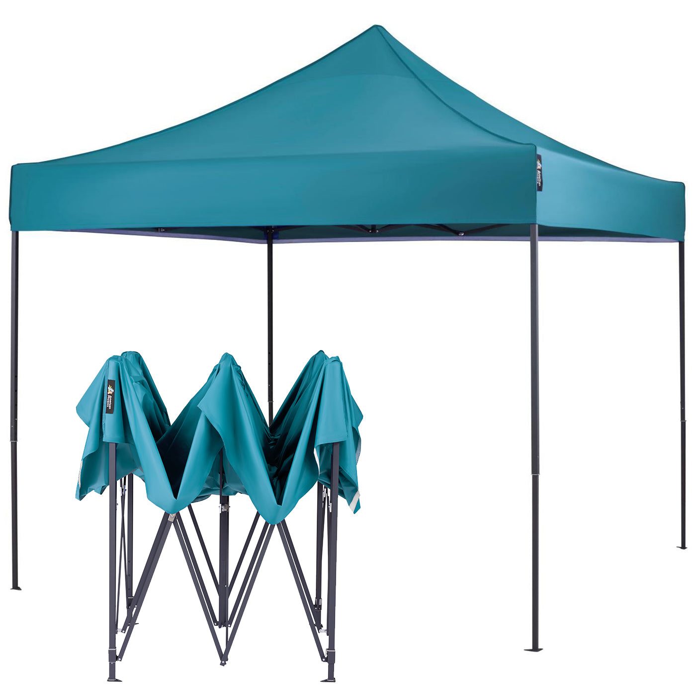 American Phoenix 10x10 Canopy Tent Pop Up Portable Instant Adjustable Outdoor Marke Shelter (Black Frame) - American Phoenix