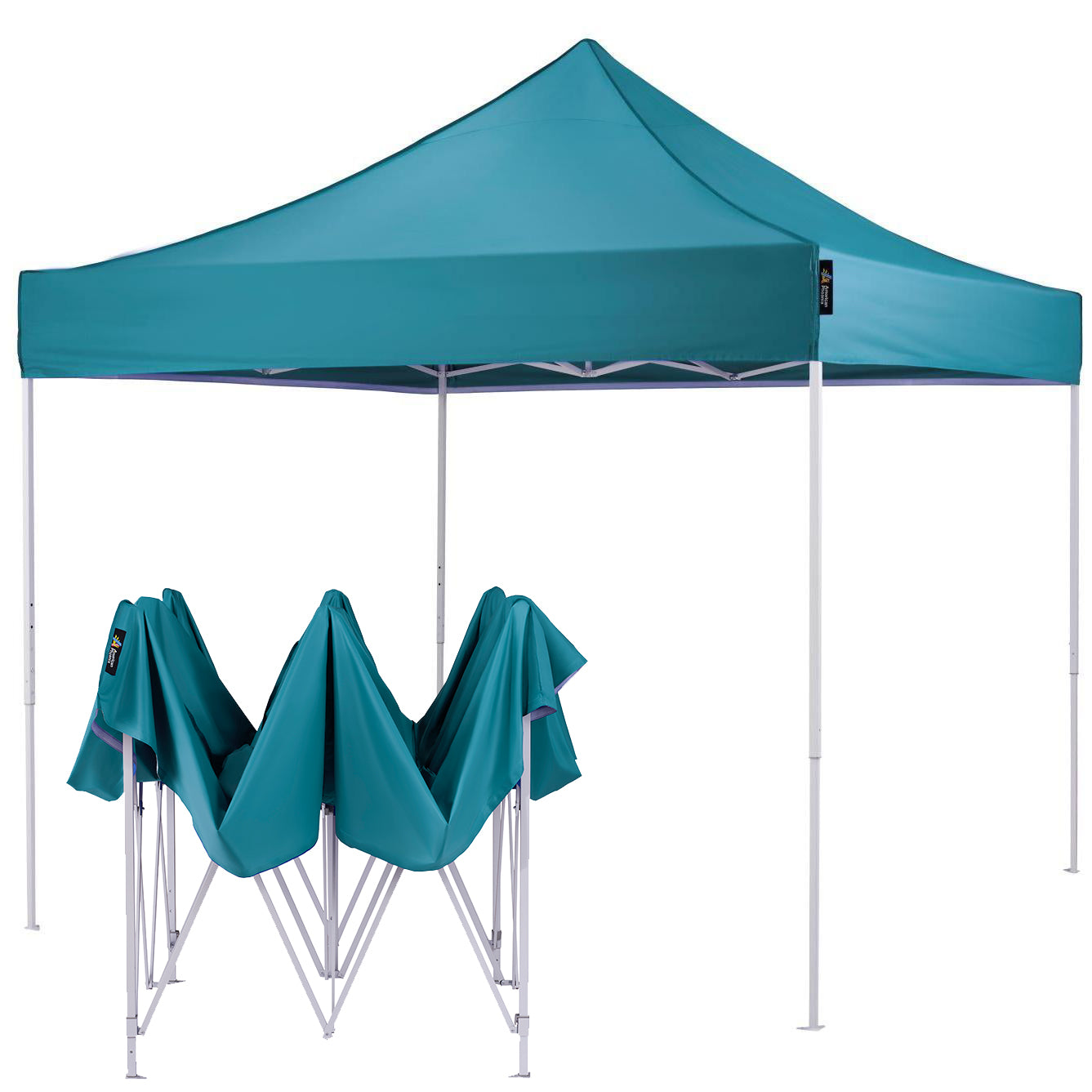 American Phoenix 10x10 Canopy Tent Pop Up Portable Instant Adjustable Outdoor Market Shelter (White Frame) - American Phoenix