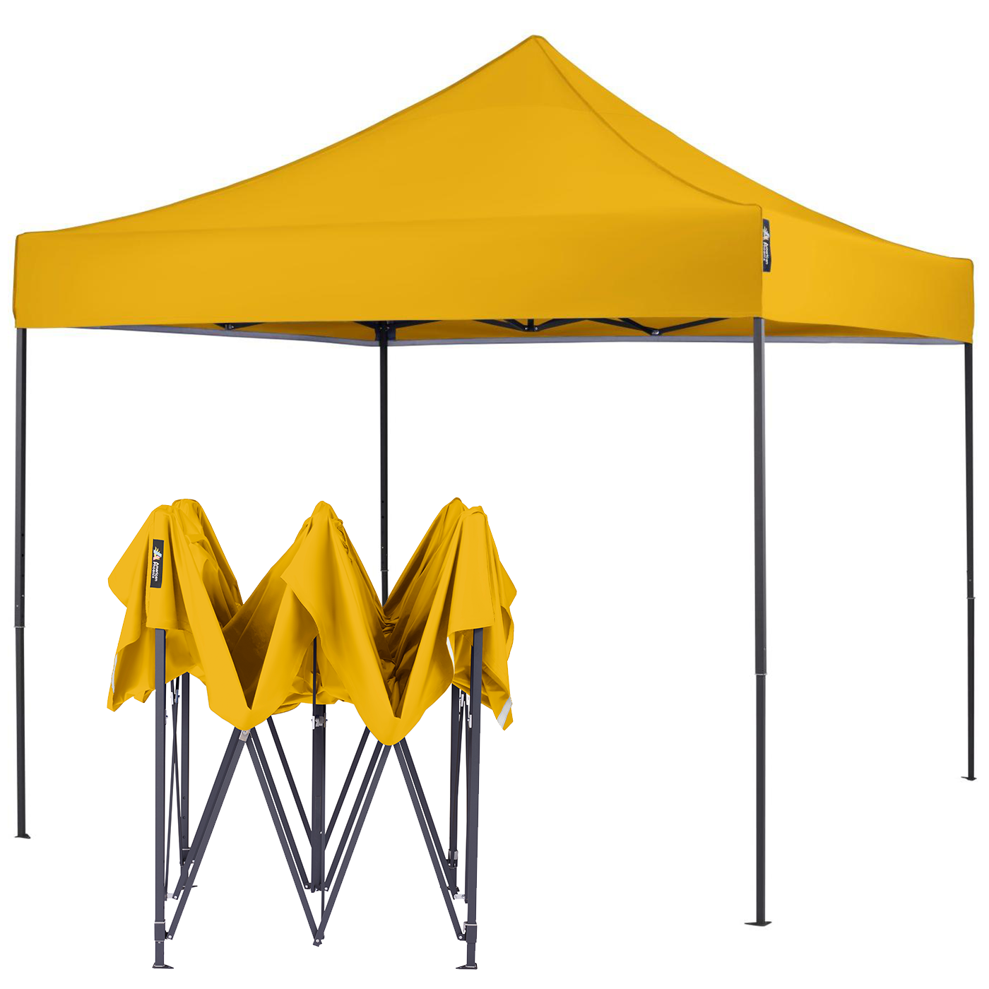 American Phoenix 10x10 Canopy Tent Pop Up Portable Instant Adjustable Outdoor Marke Shelter (Black Frame) - American Phoenix