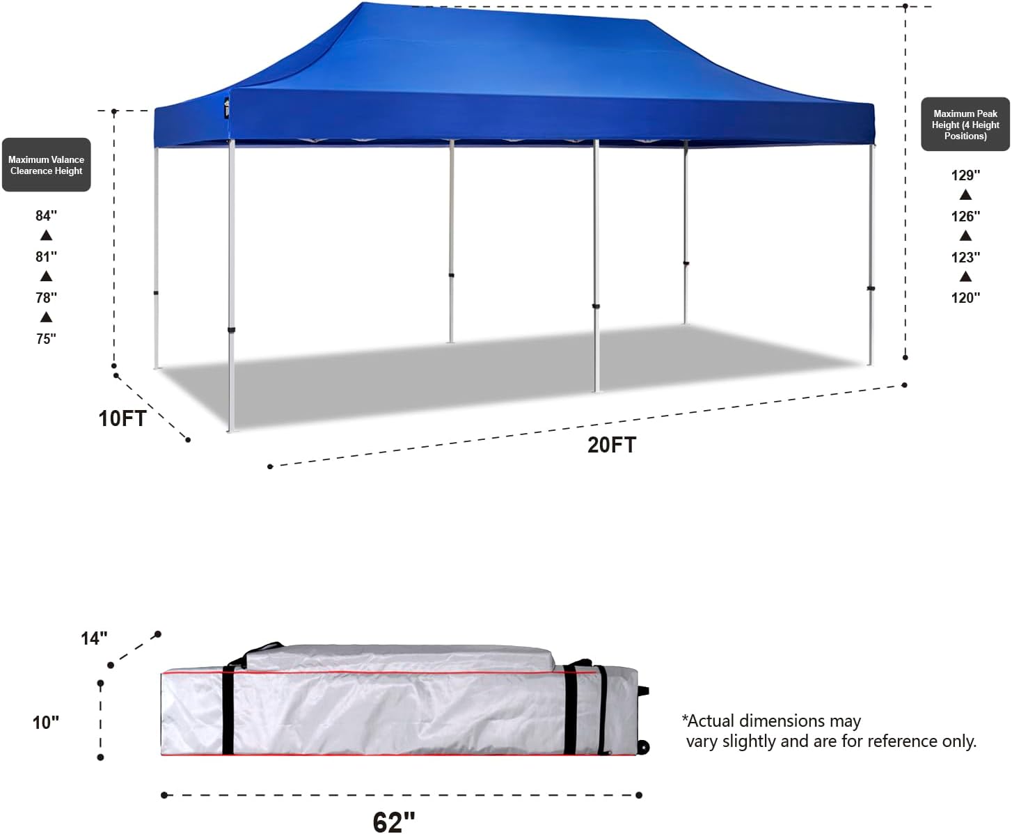 AMERICAN PHOENIX 10x20 Pop Up Canopy Tent - American Phoenix