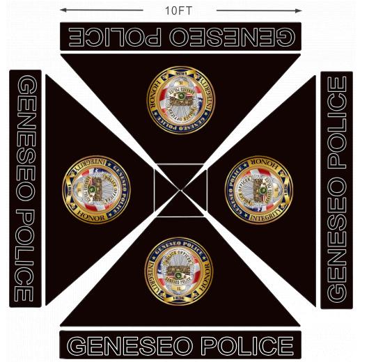 American Phoenix 10 x 10 Custom Canopy with Your Logo Graphics - American Phoenix