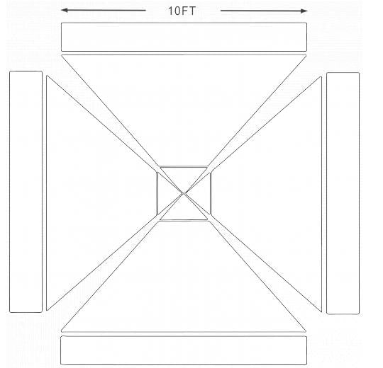 American Phoenix 10 x 10 Custom Canopy with Your Logo Graphics - American Phoenix