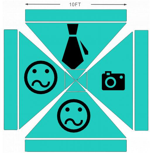 American Phoenix 10 x 10 Custom Canopy with Your Logo Graphics - American Phoenix