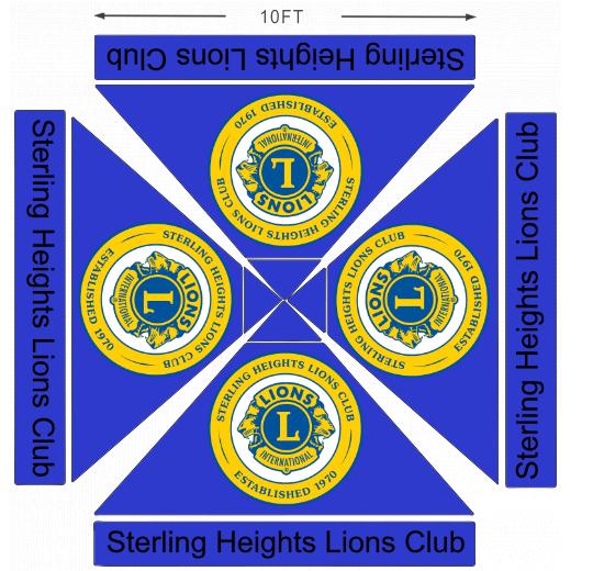 American Phoenix 10 x 10 Custom Canopy with Your Logo Graphics - American Phoenix