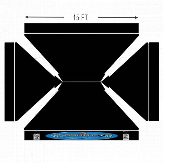 American Phoenix 10 x 15 Custom Canopy with Your Logo Graphics - American Phoenix
