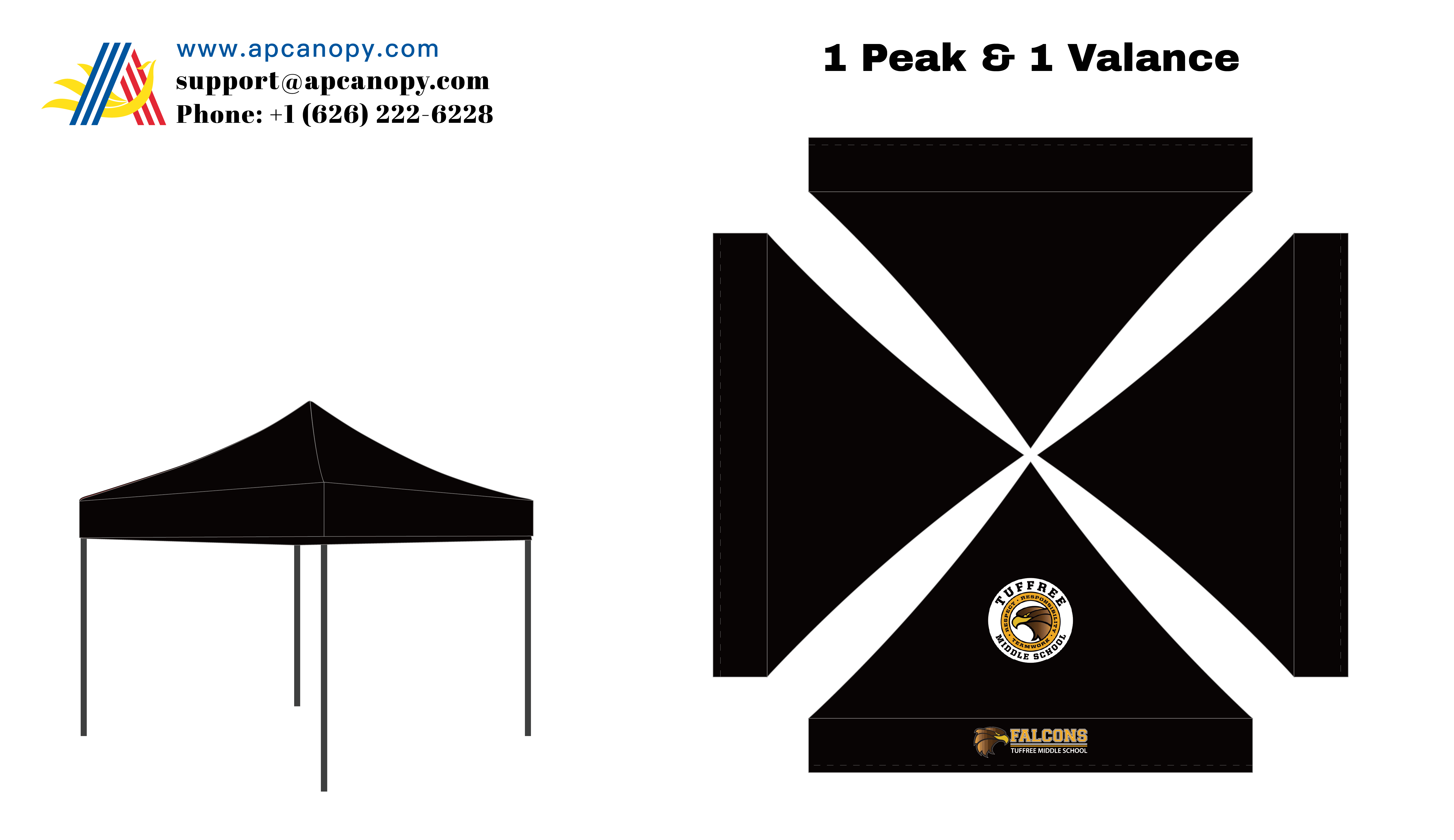 American Phoenix Pay Difference for Custom Canopy Tent (for Lorena)